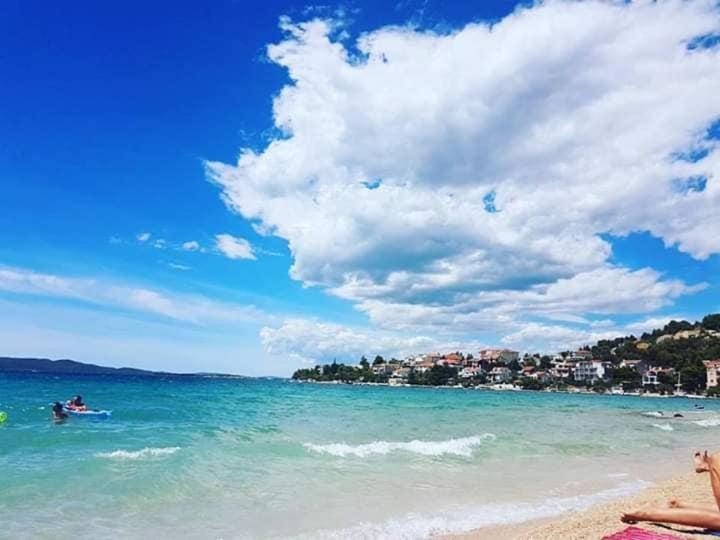 Braco Apartments By The Sea With A Sea View Žaborić Kültér fotó